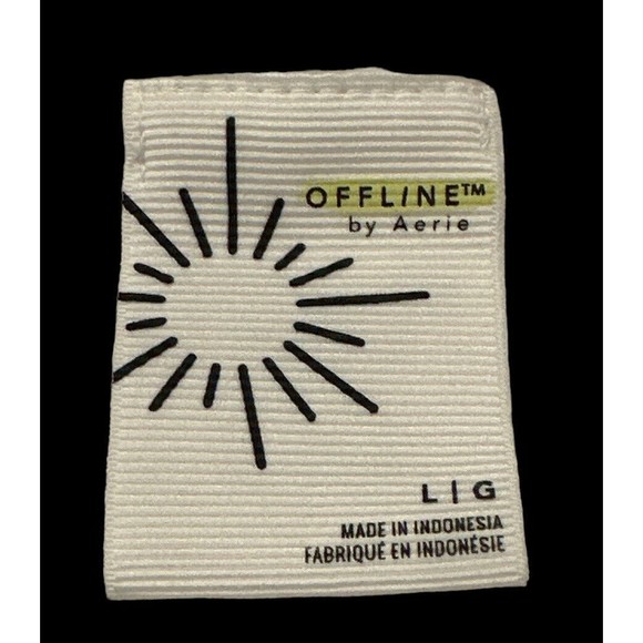 Offline‎ by Aerie Summer Lights Terry Quarter Zip Sweatshirt Women’s Sz L - Picture 3 of 4